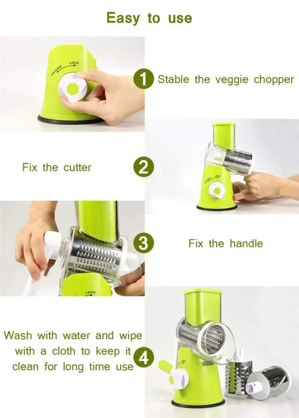 Vegetable Cutter & Slicer Manual Kitchen Cheese Chopper