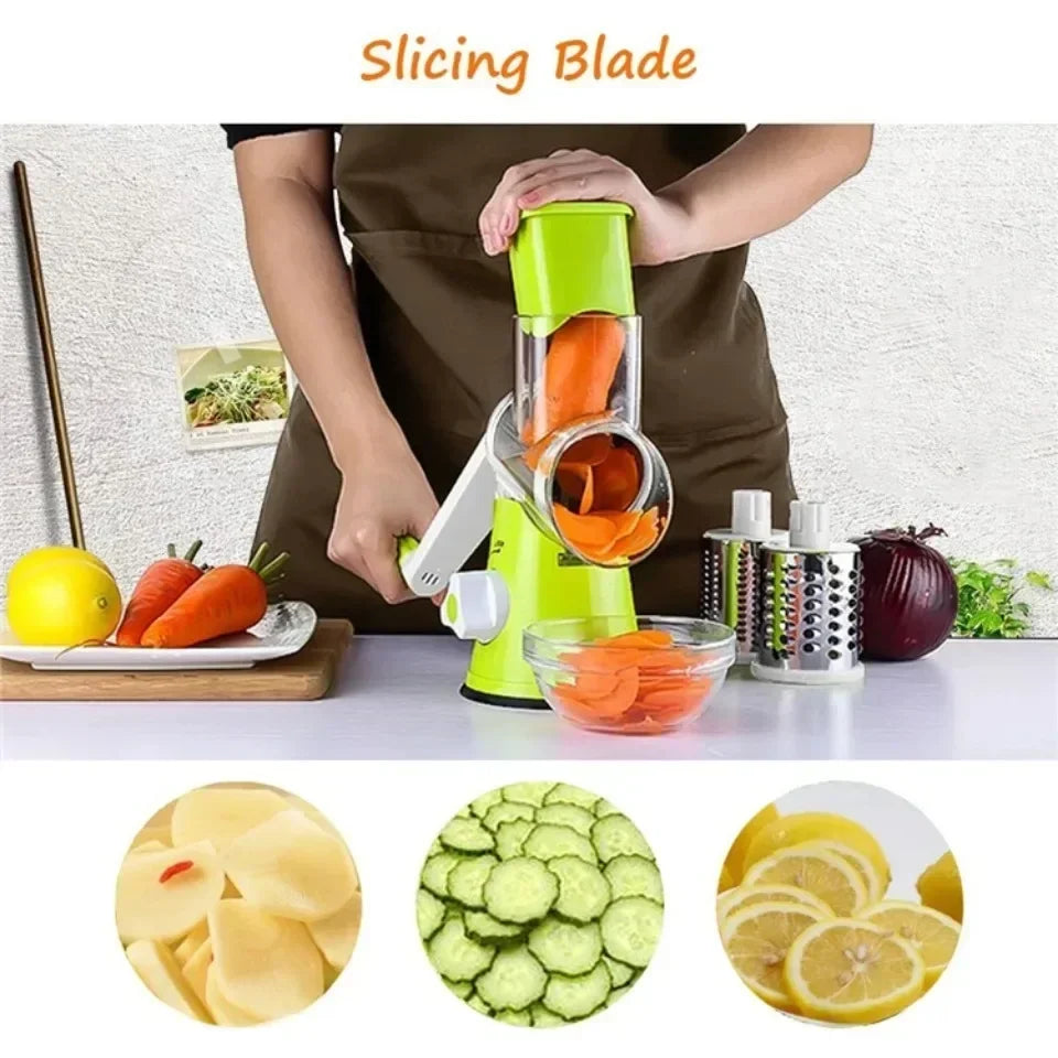 Vegetable Cutter & Slicer Manual Kitchen Cheese Chopper