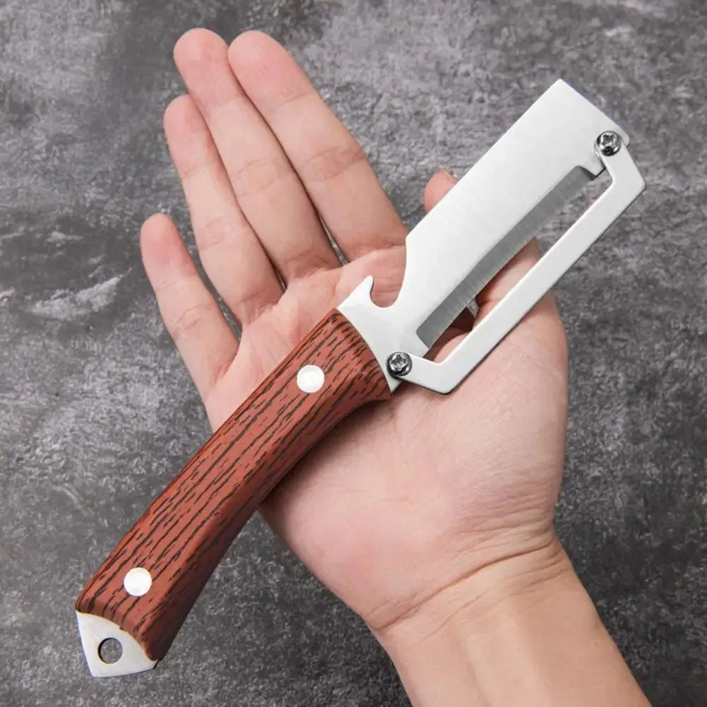 1PC Stainless Steel Flat Edge Peeler Potato Peeler Slicer Knife
