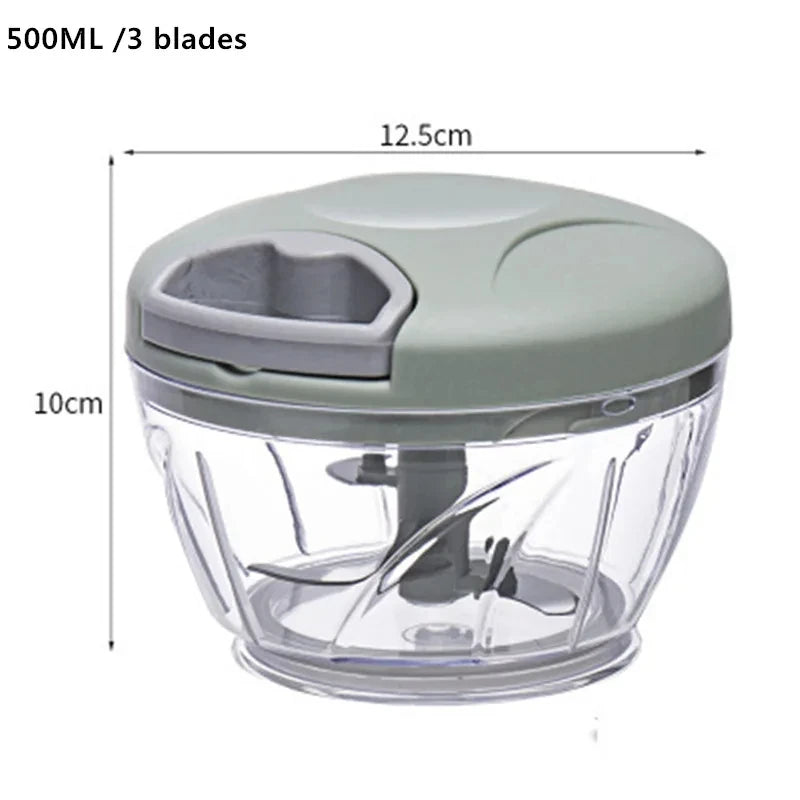 1pc, Vegetable Cutter, Multifunctional Garlic Masher, Manual Food Chopper