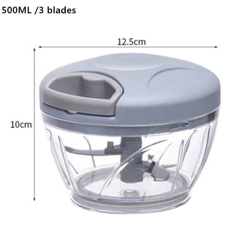 1pc, Vegetable Cutter, Multifunctional Garlic Masher, Manual Food Chopper