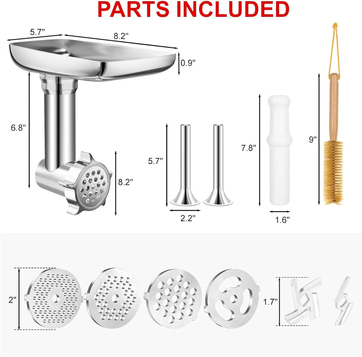 Metal Food Grinder Attachments for all Kitchen