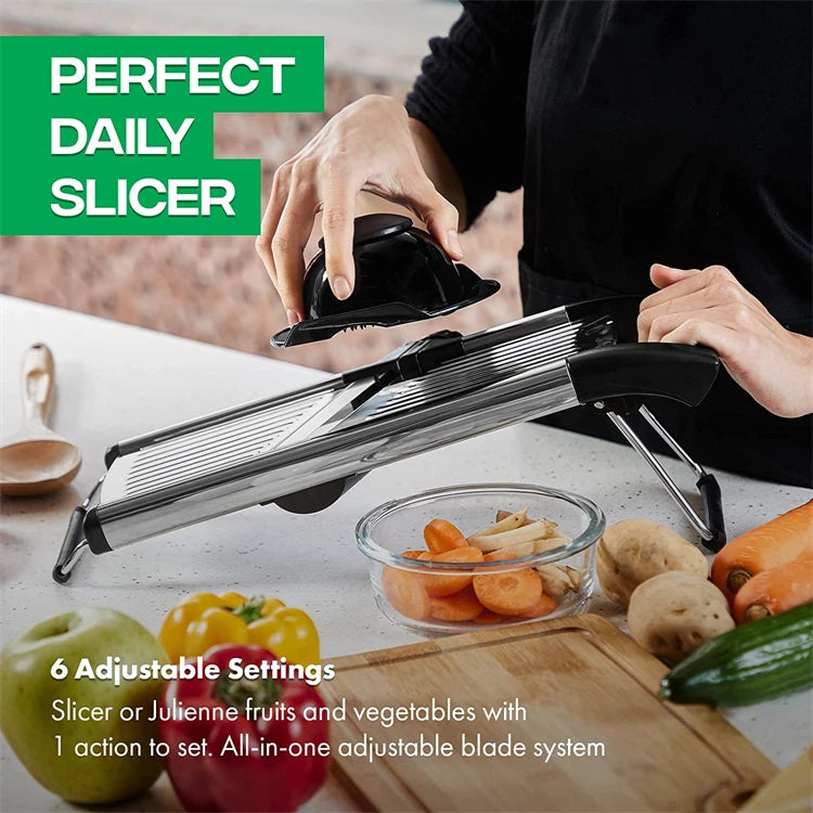 Adjustable Slicer Stainless Steel Vegetable Slicer Chopper Cutter