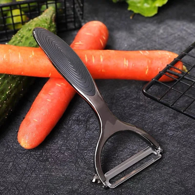 Serrated Blade/Flat Blade Zinc Alloy Paring Knife Peeler