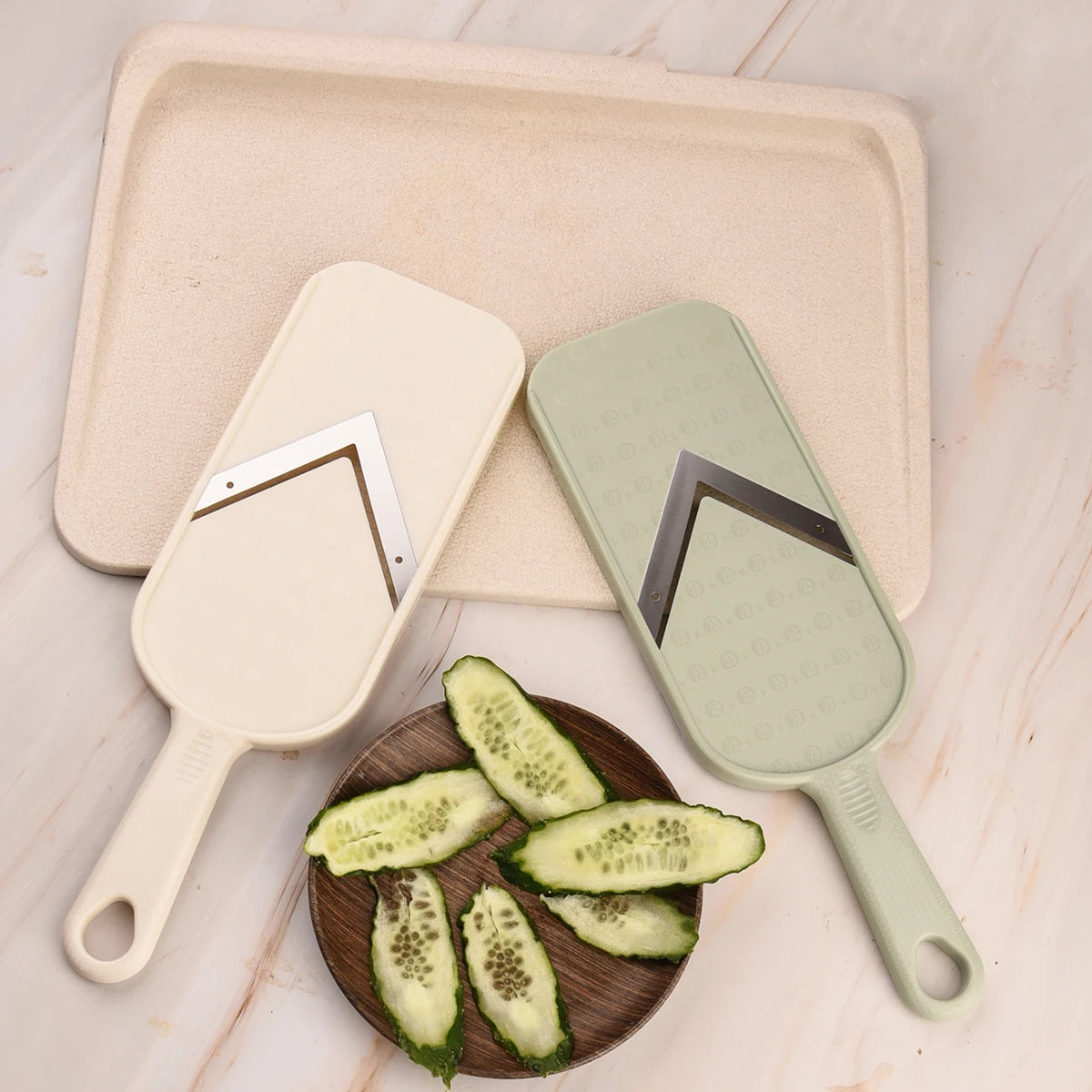 Multi Handheld Mandoline Slicer - Stainless Steel V Blade