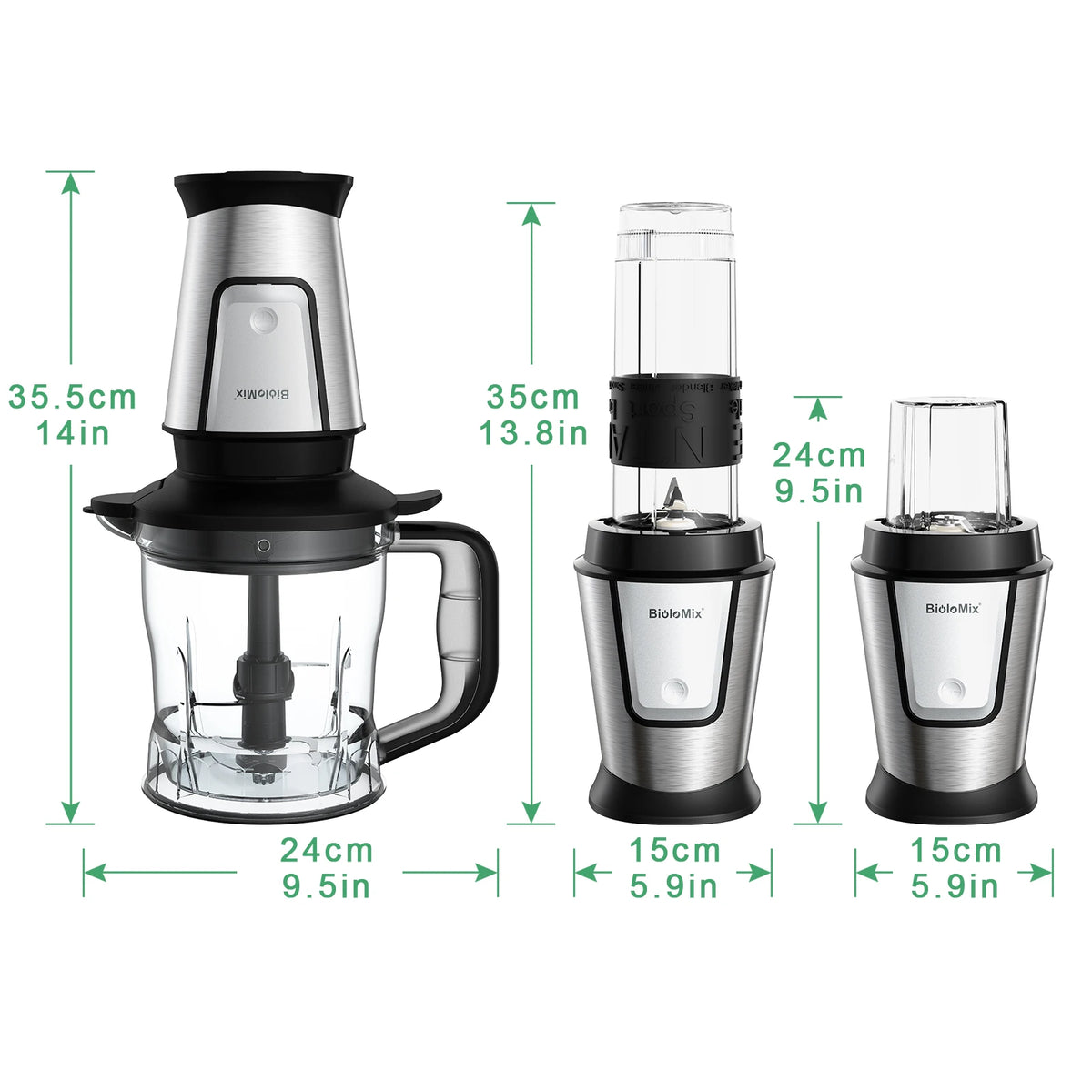 3-in-1 Multifunctional Food Processor 700W Portable Juicer Blender