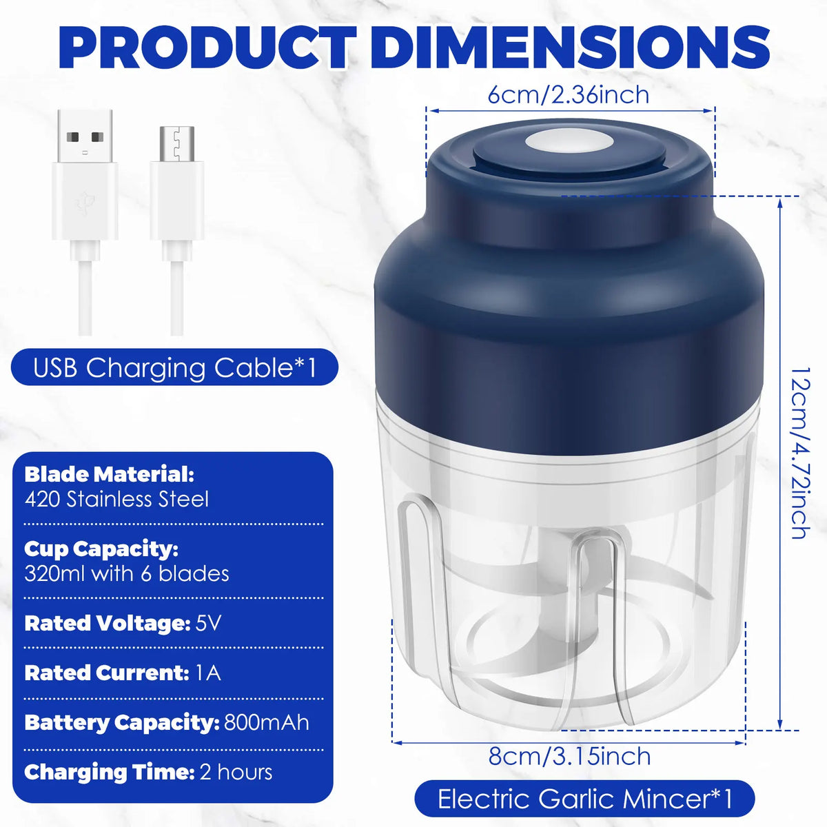 Electric Mini Garlic Chopper