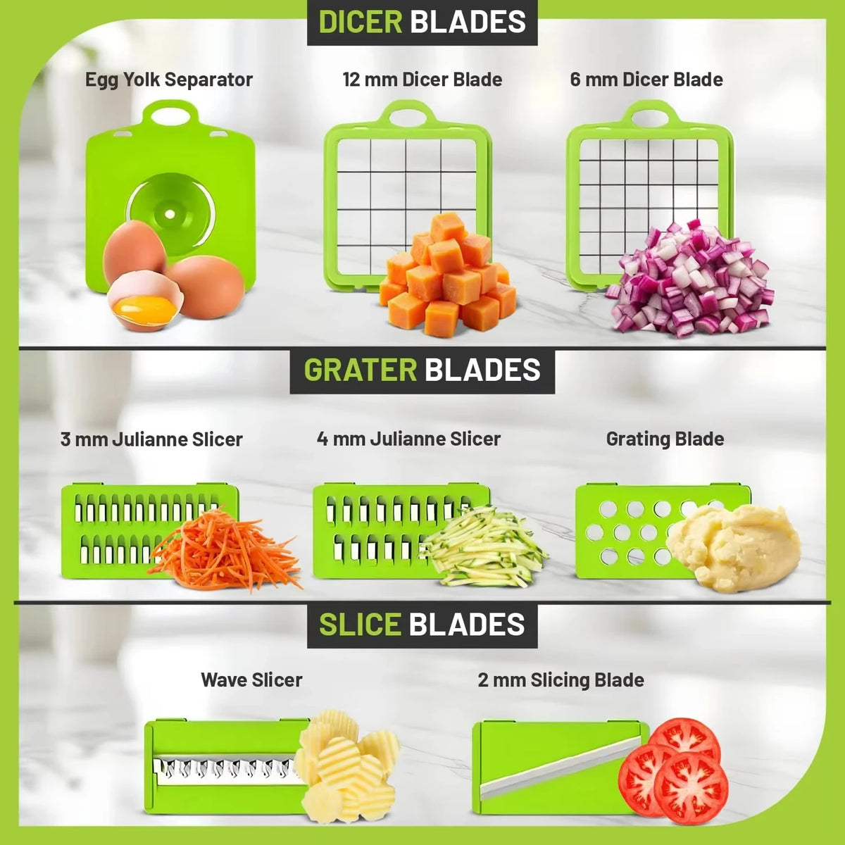 22 in 1 Multifunctional Vegetable Chopper Fruit Slicer