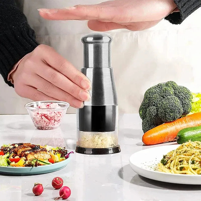 Garlic Onion Chopper Manual Pressed Garlic Press Machine