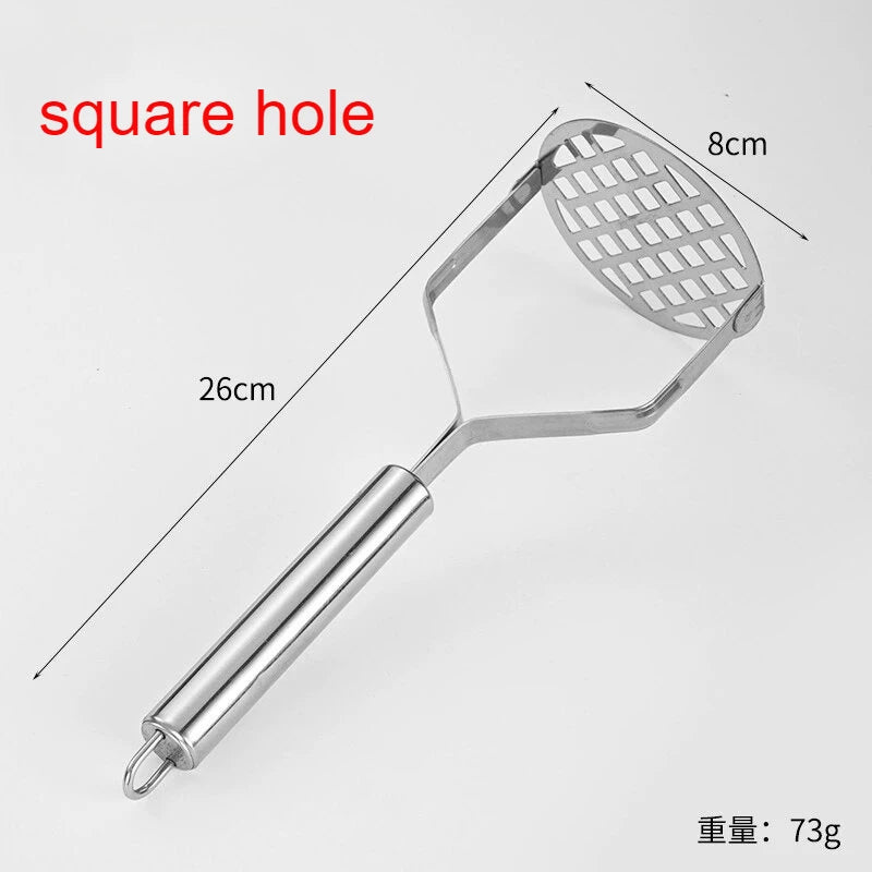 Stainless Steel Potato Masher Home Vegetable Press Mesh