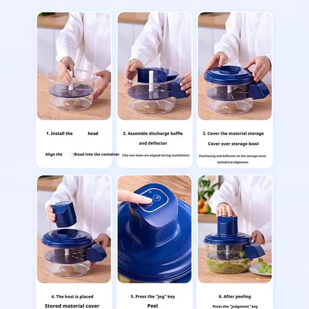 Automatic Electric Grape Peeler Machine - Hands-Free