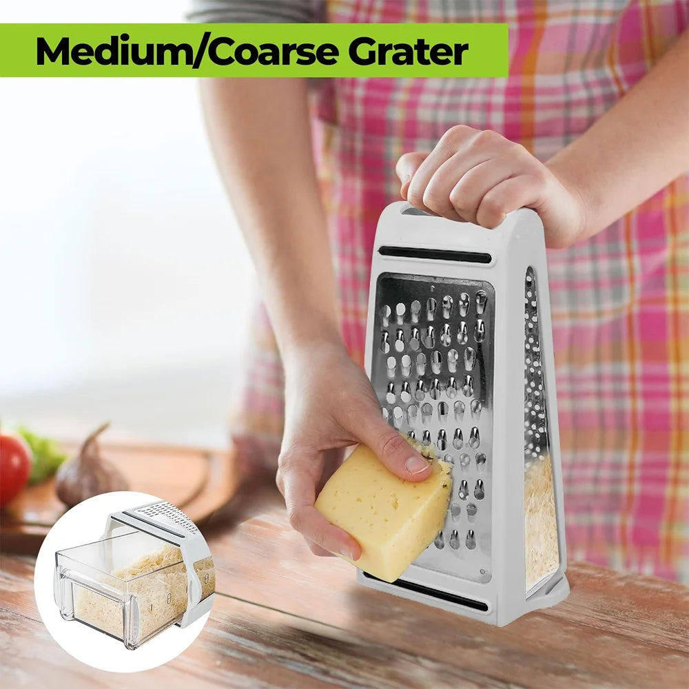 Cheese Grater with Container for Kitchen Vegetable