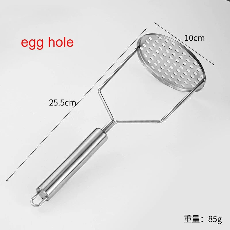 Stainless Steel Potato Masher Home Vegetable Press Mesh