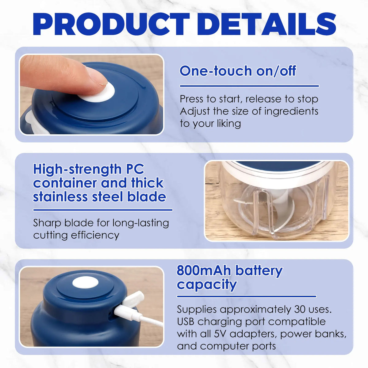 Electric Mini Garlic Chopper