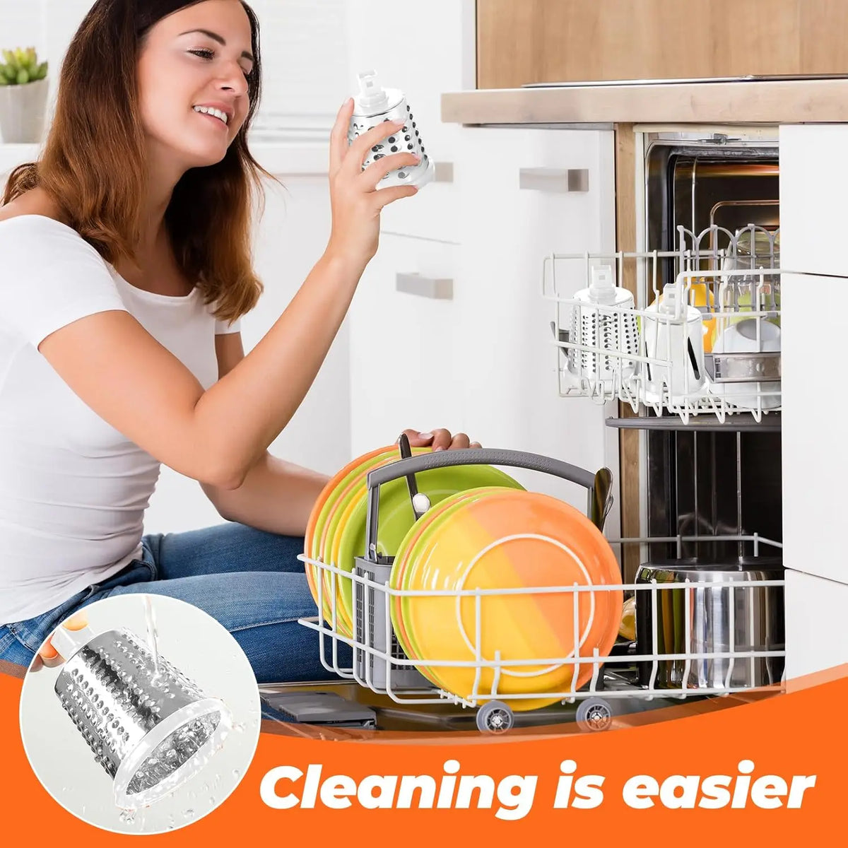 Multi-Purpose Rotary Graters Kitchen Vegetable Slicer