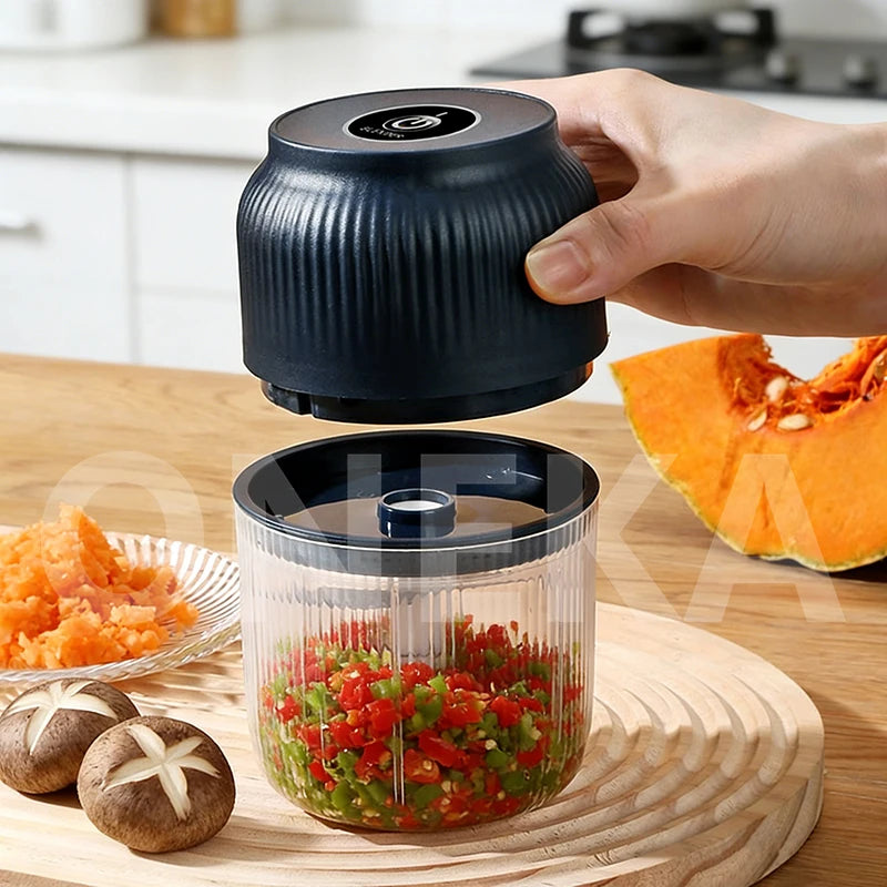 6-Blade Electric Mini Garlic Chopper