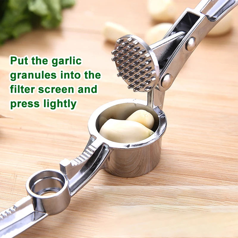 Imitating Stainless Steel Garlic Press Crusher Kitchen Cooking