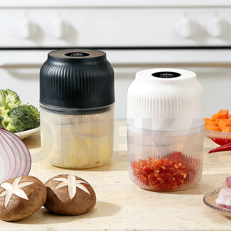 6-Blade Electric Mini Garlic Chopper