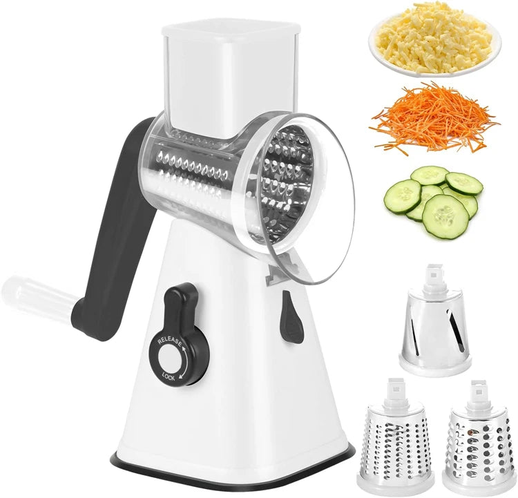 Multi-Purpose Rotary Graters Kitchen Vegetable Slicer