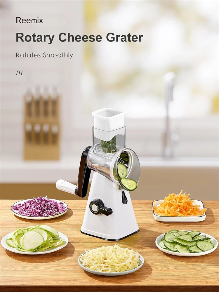 Multi-Purpose Rotary Graters Kitchen Vegetable Slicer