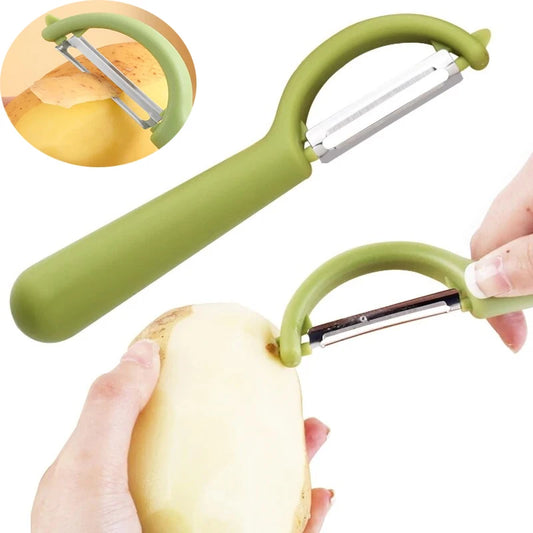 2in1 Stainless Steel Peeler Kitchen Potato Fruity Peel Removal
