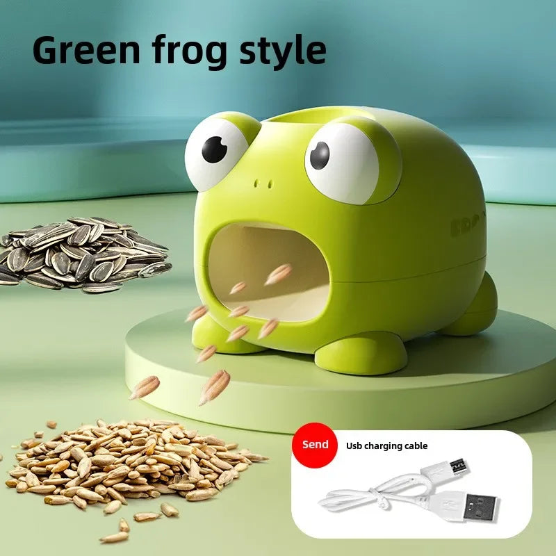 Rechargeable creative Frog Shaped Automatic Seed Sheller