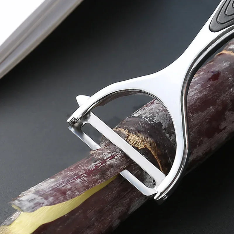 Serrated Blade/Flat Blade Zinc Alloy Paring Knife Peeler