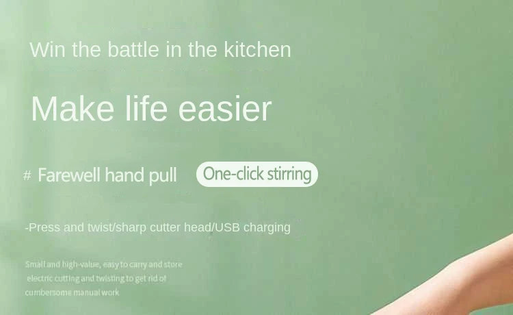 4in1 Handheld Electric Vegetable Cutter Set Wireless