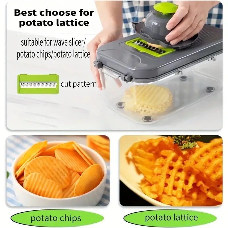 22 in 1 Multifunctional Vegetable Chopper Fruit Slicer