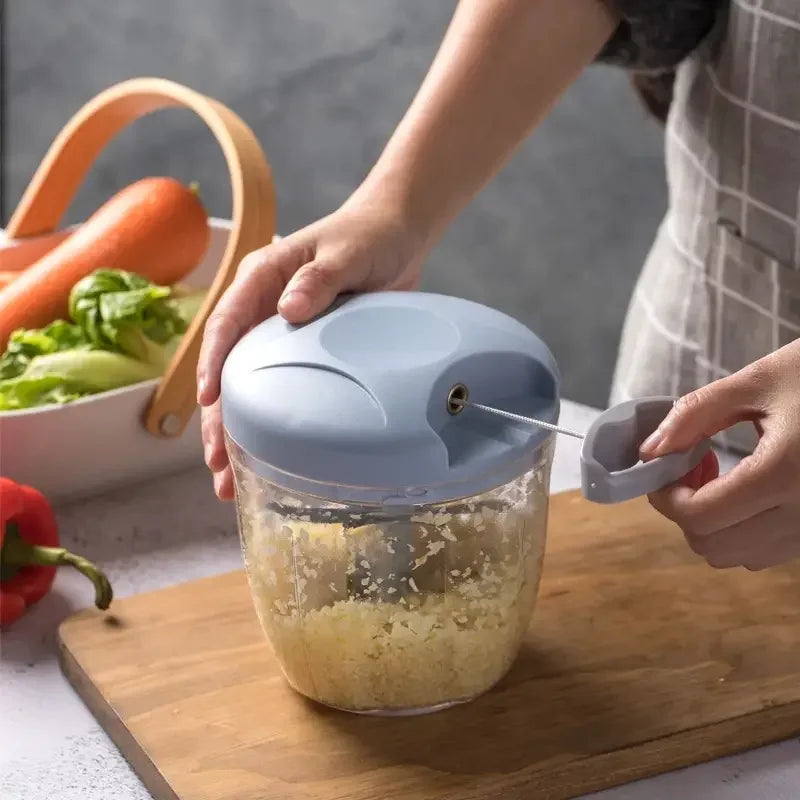 1pc, Vegetable Cutter, Multifunctional Garlic Masher, Manual Food Chopper