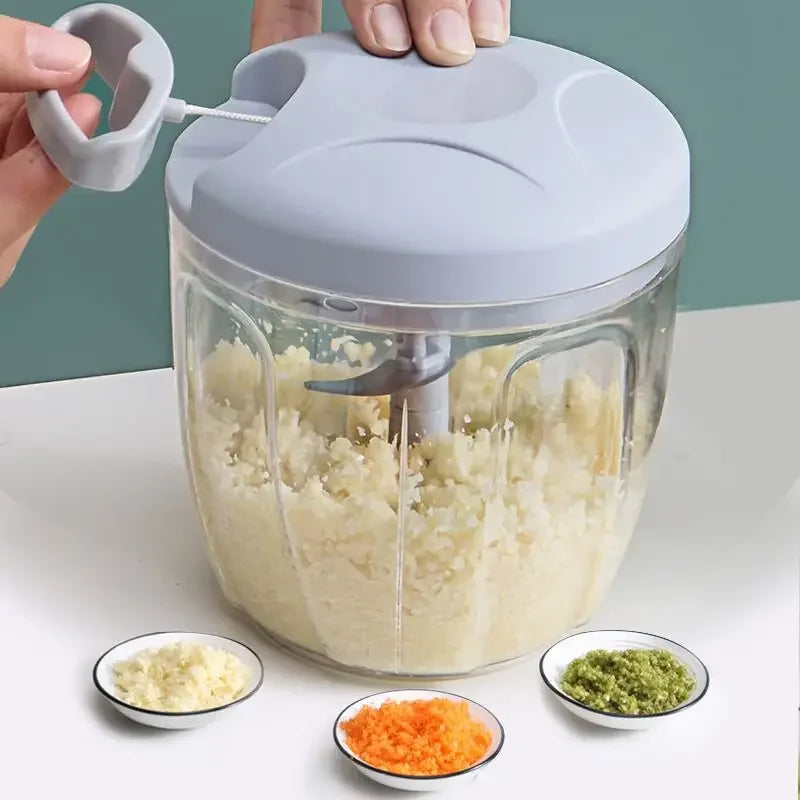 1pc, Vegetable Cutter, Multifunctional Garlic Masher, Manual Food Chopper