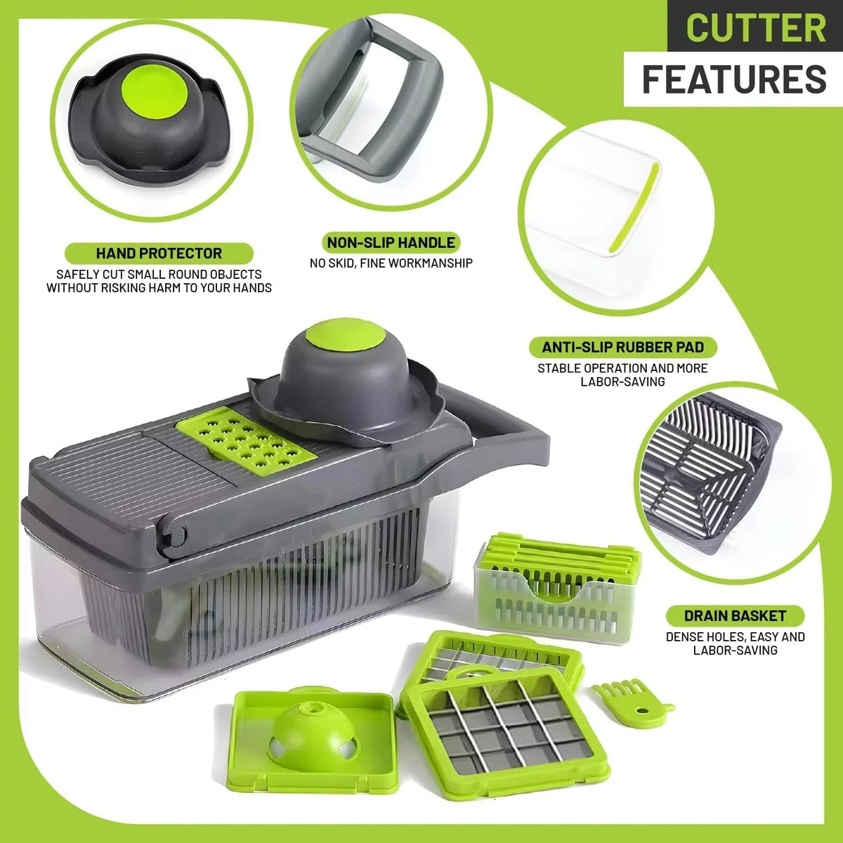 22 in 1 Multifunctional Vegetable Chopper Fruit Slicer