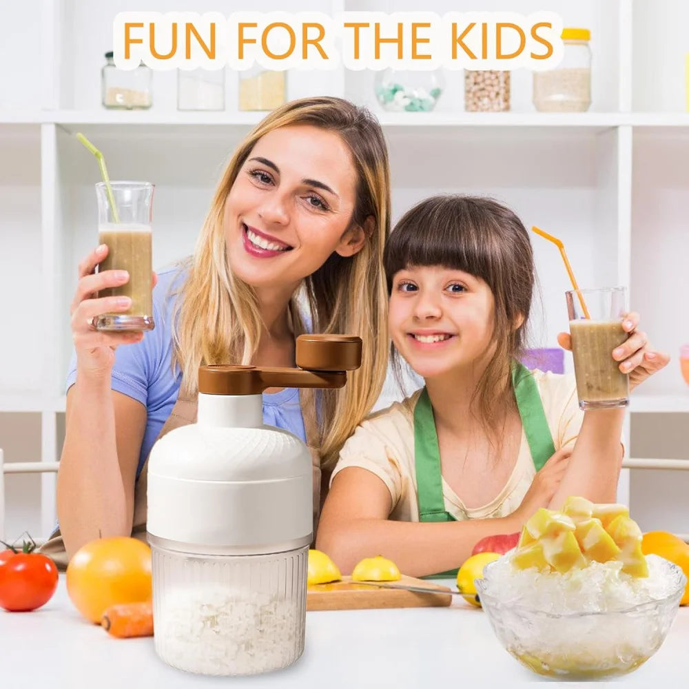 Shaved Ice Machine Snow Cone Machine Manual Portable Crusher