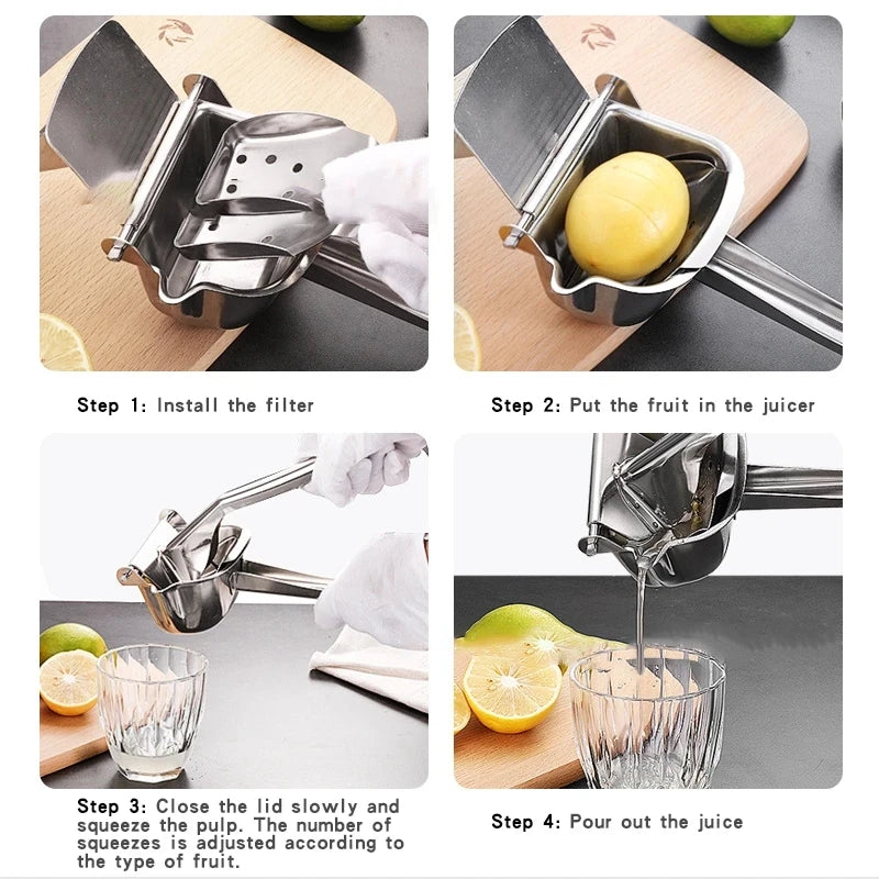 Manual Juice Squeezer Hand Pressure Juicer Pomegranate