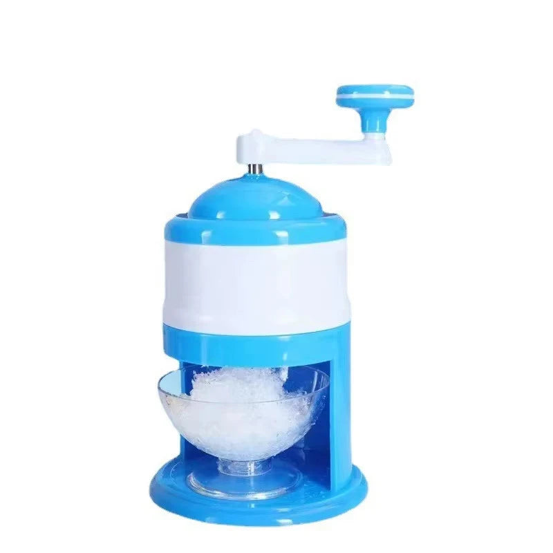 Hand Crank Ice Shaver Machine - Snow Cone Crusher & Slushy