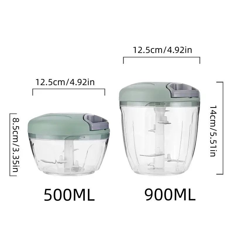 1pc, Vegetable Cutter, Multifunctional Garlic Masher, Manual Food Chopper