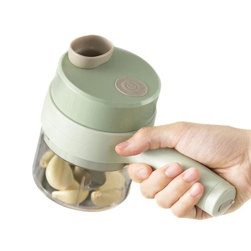 4in1 Handheld Electric Vegetable Cutter Set Wireless