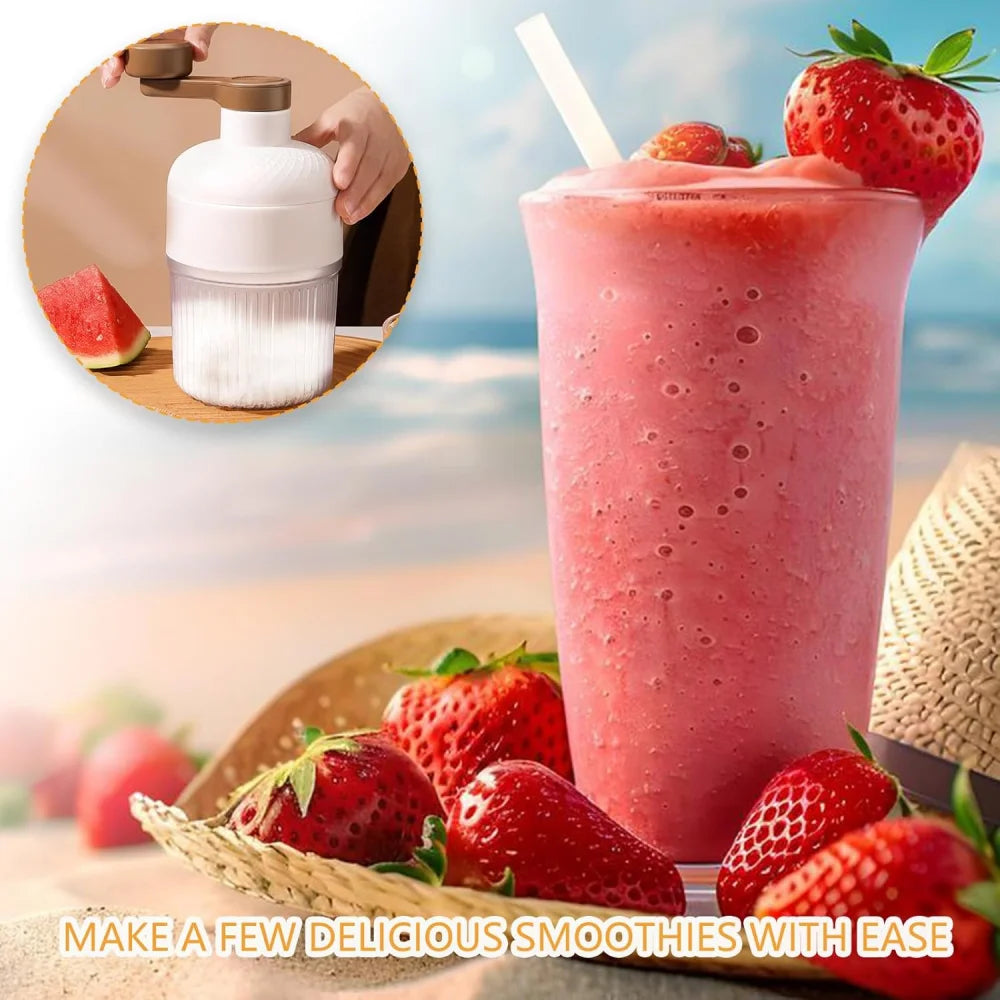 Shaved Ice Machine Snow Cone Machine Manual Portable Crusher
