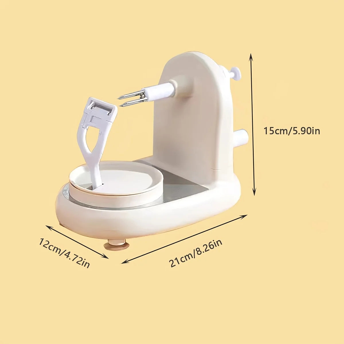 Manual Food Crusher Multifunctional with Stainless Steel Blades Apple Peeler