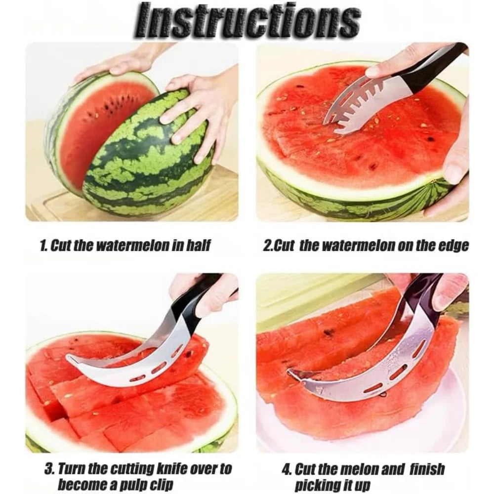 Watermelon slicer stainless steel soft fruit cutter