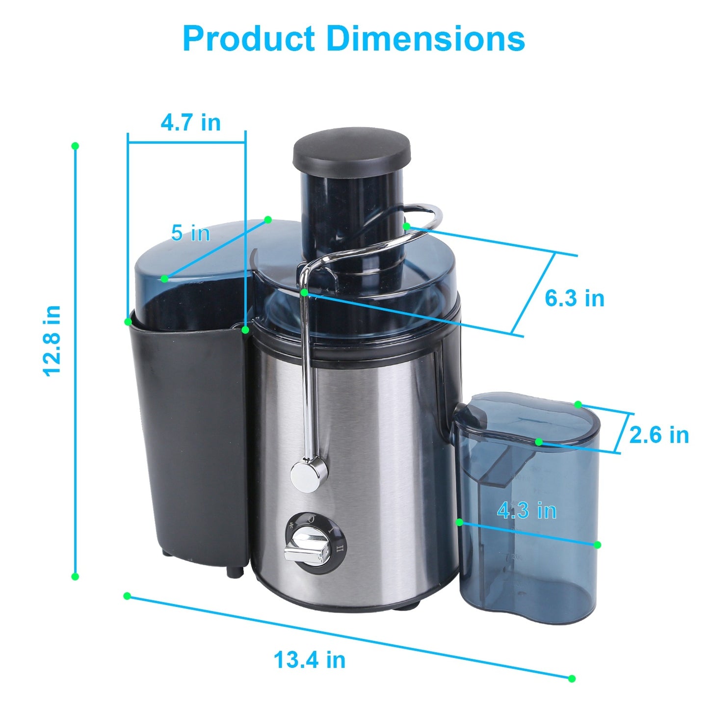 1Pc Centrifugal Juicer Juice Extractor  For Fruits Vegetables