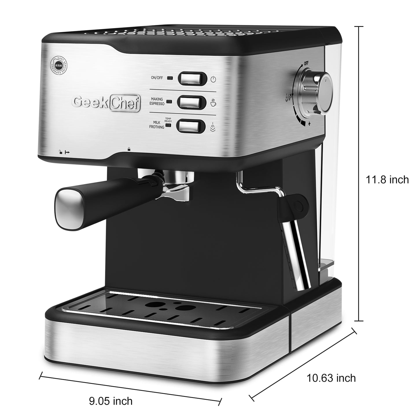 Geek Chef Espresso Machine, Espresso&Cappuccino Latte Maker