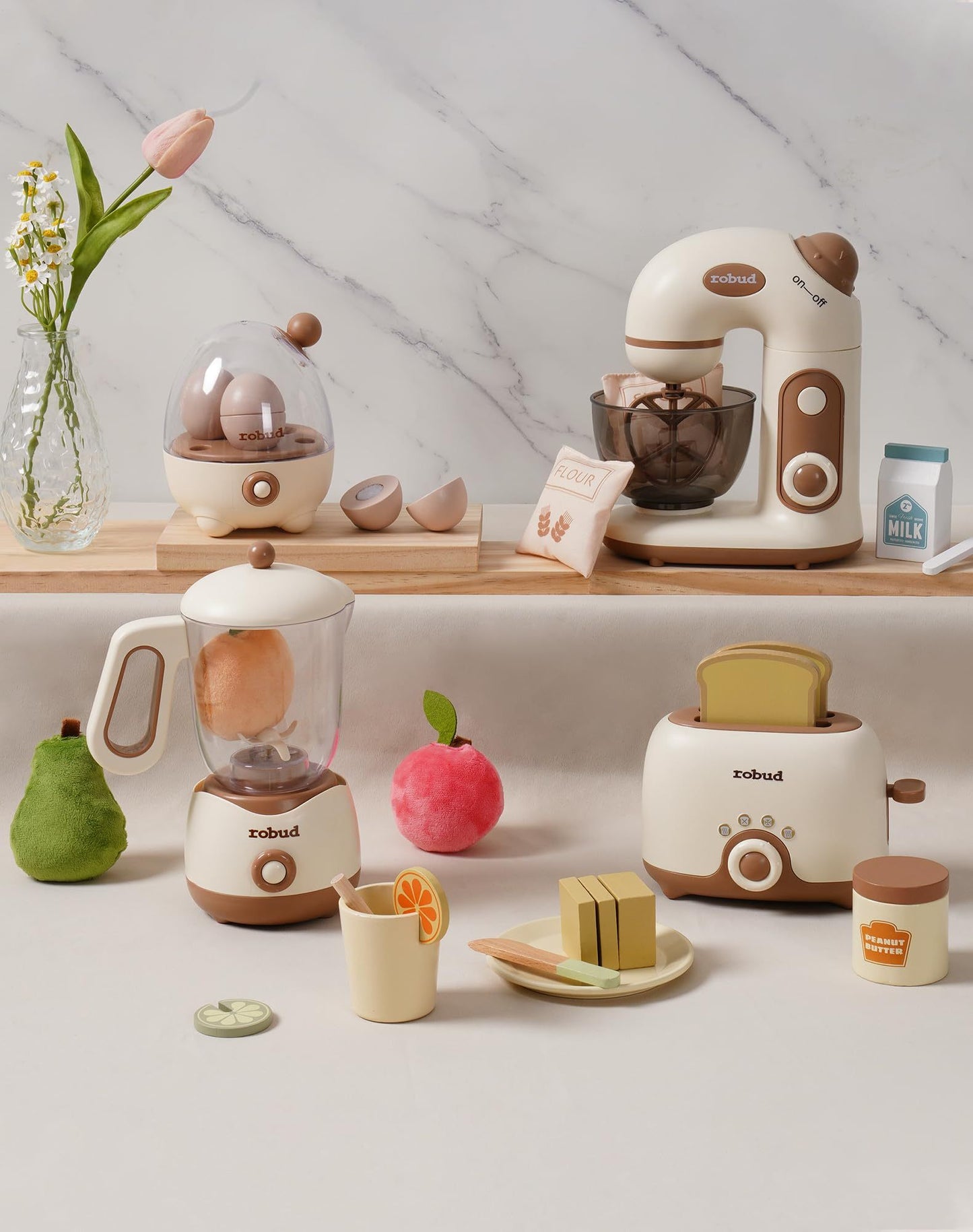 ROBOTIME Wooden Pretend Play Kitchen Juicer