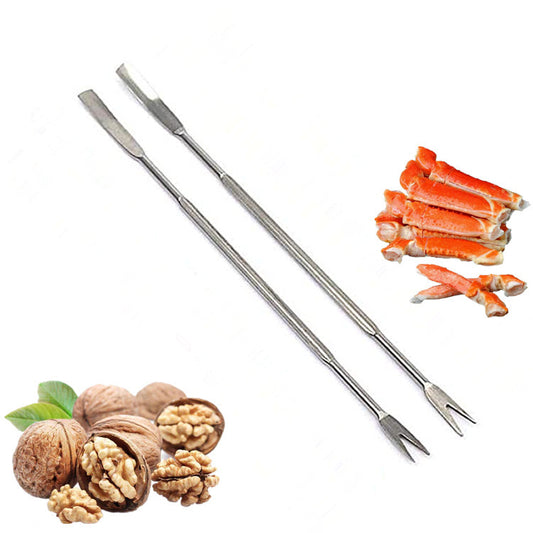 Stainless Steel Seafood Crab Fork And Spoon,  Kitchen Utensils