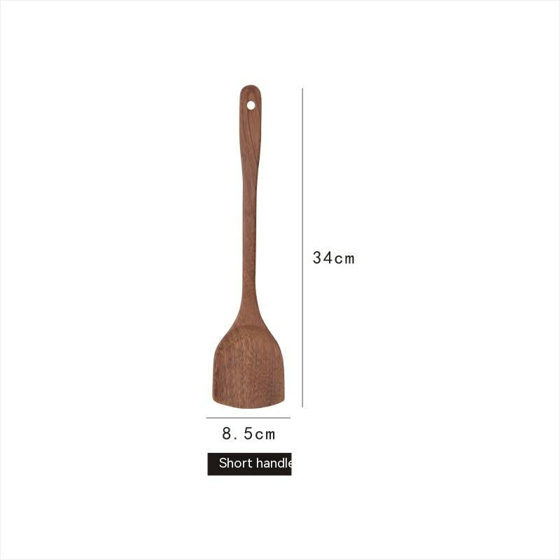 Kitchen Utensils Wooden Spoon High Temperature Resistant Wood Spatula