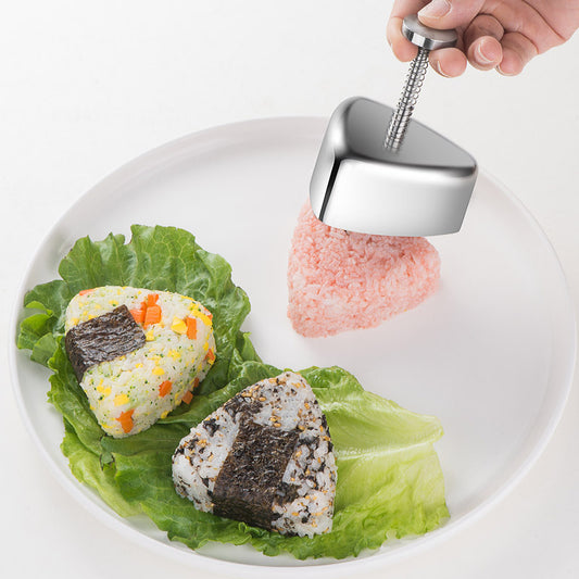 Stainless Steel Rice And Vegetable Roll Mould Japanese Triangle Kitchen Gadgets