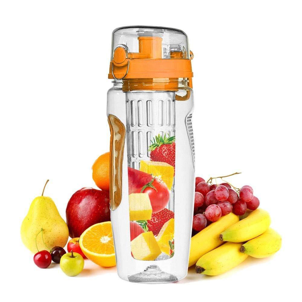 32Oz Fruit Infusing Infuser Juice Shaker Drink Bottle Of Water