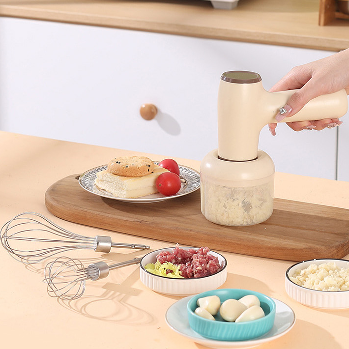 2 In 1 Electric Garlic Chopper USB Rechargeable Vegetable