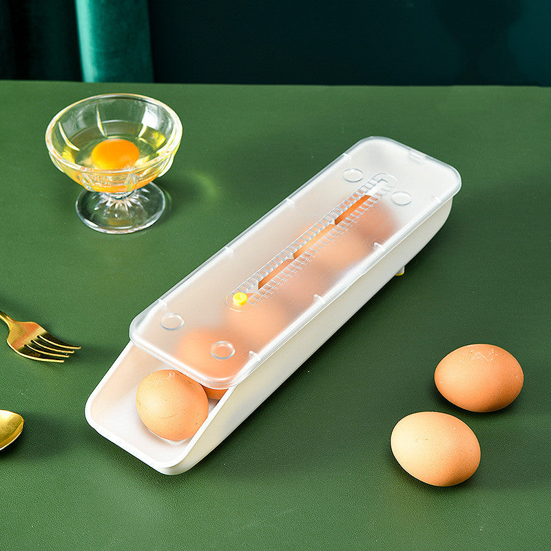 Kitchen Pull-out Portable Creative Egg Storage Box