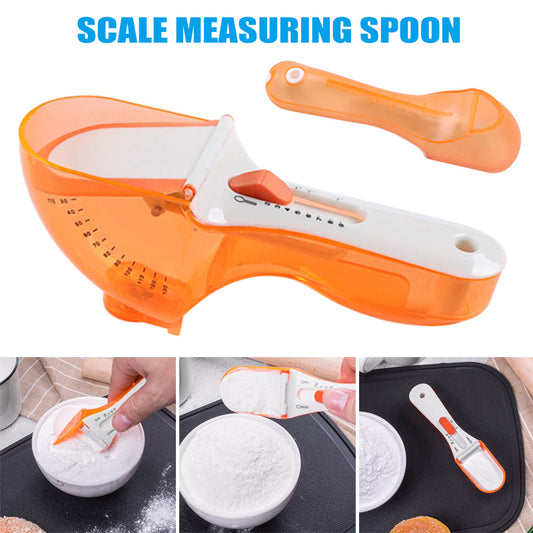 Kitchen Gadget With Magnet Adjustable Seasoning Measuring Spoon